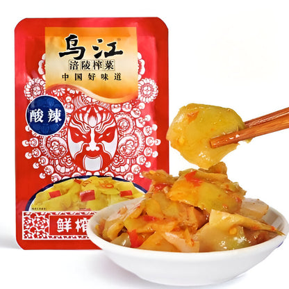 [新货亏本冲销量] 乌江涪陵榨菜 微辣榨菜丝 榨菜碎粒 乌江榨菜麻辣 乌江海带丝 乌江麻辣萝卜干 轻盐下饭拌面菜 开胃拌饭拌粥 WuJiang Preserved Vegetables Pickled Mustard Greens (80g
