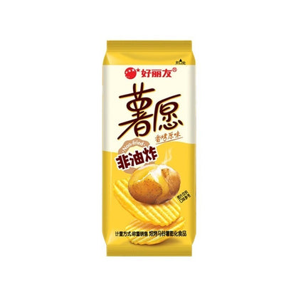 [新货亏本冲销量] 好丽友 薯愿 非油炸薯片 香考原味 蜂蜜牛奶味 红酒牛排味 韩国泡菜味 Orion HaoLiYou Non-Fried Potato Chips (36g)