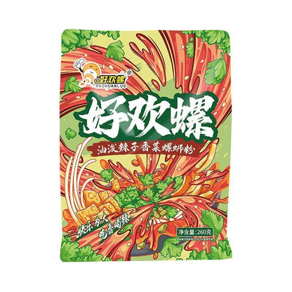 [新货亏本冲销量] 好欢螺螺蛳粉 小龙虾味螺蛳粉 正宗柳州螺蛳粉 油泼辣子香菜螺蛳粉 好欢螺加辣加臭螺蛳粉 HaoHuanLuo River Snail Rice Noodles (300-320g)
