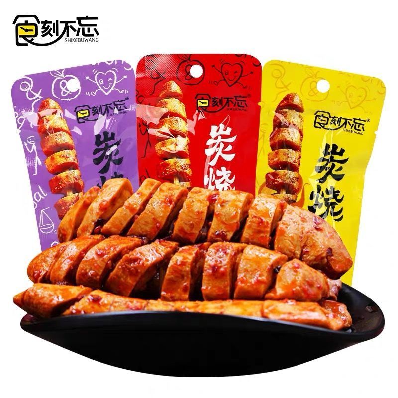 [新货亏本冲销量] 食刻不忘 烤面筋 玉米热狗肠 香辣香脆肠 火腿肠 ShiKeBuWang Baked Gluten (26g)
