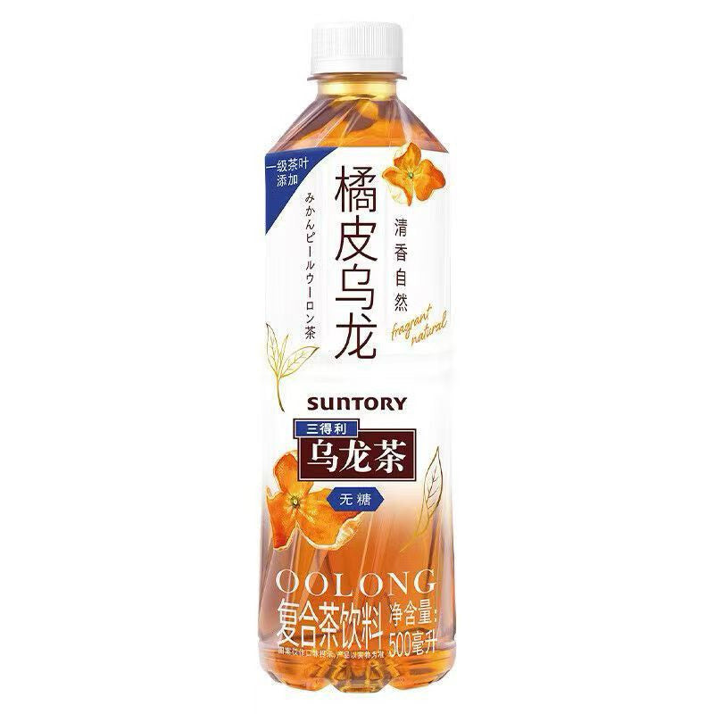 [新货亏本冲销量] 三得利 无糖乌龙茶 低糖乌龙茶 茉莉乌龙茶 清香乌龙铁观音 枇杷花白茶 橘皮乌龙 栀意乌龙 植物茶麦茶 桂花乌龙 原味茶饮料 Suntory Sugar Free Oolong Jasmine Tea (500ml)