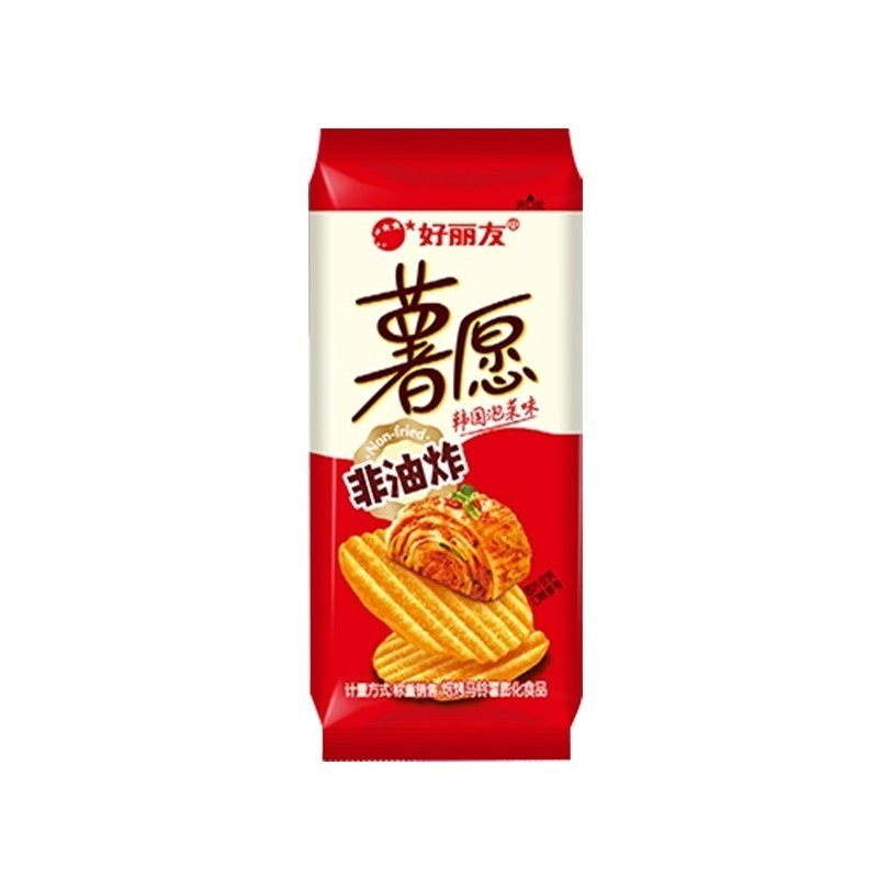 [新货亏本冲销量] 好丽友 薯愿 非油炸薯片 香考原味 蜂蜜牛奶味 红酒牛排味 韩国泡菜味 Orion HaoLiYou Non-Fried Potato Chips (36g)