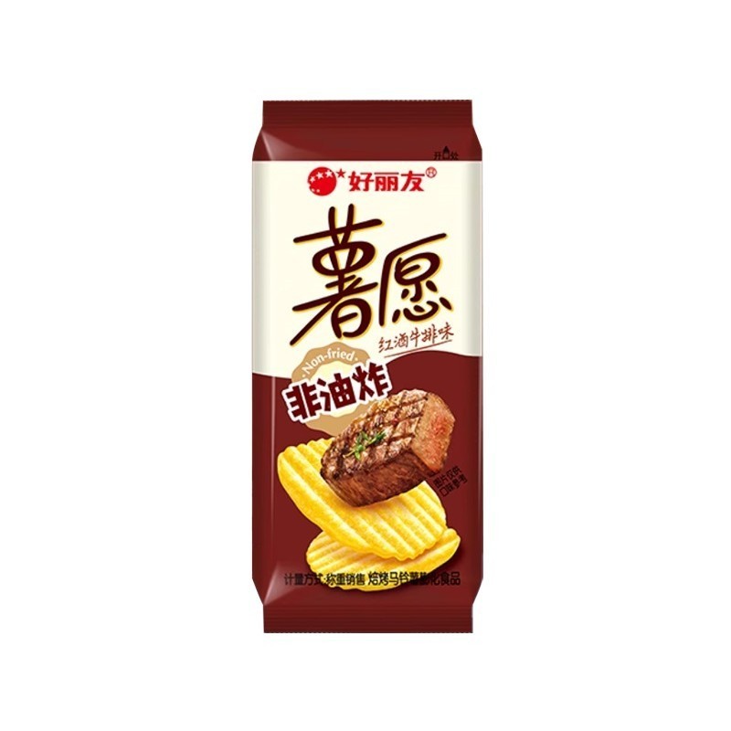 [新货亏本冲销量] 好丽友 薯愿 非油炸薯片 香考原味 蜂蜜牛奶味 红酒牛排味 韩国泡菜味 Orion HaoLiYou Non-Fried Potato Chips (36g)