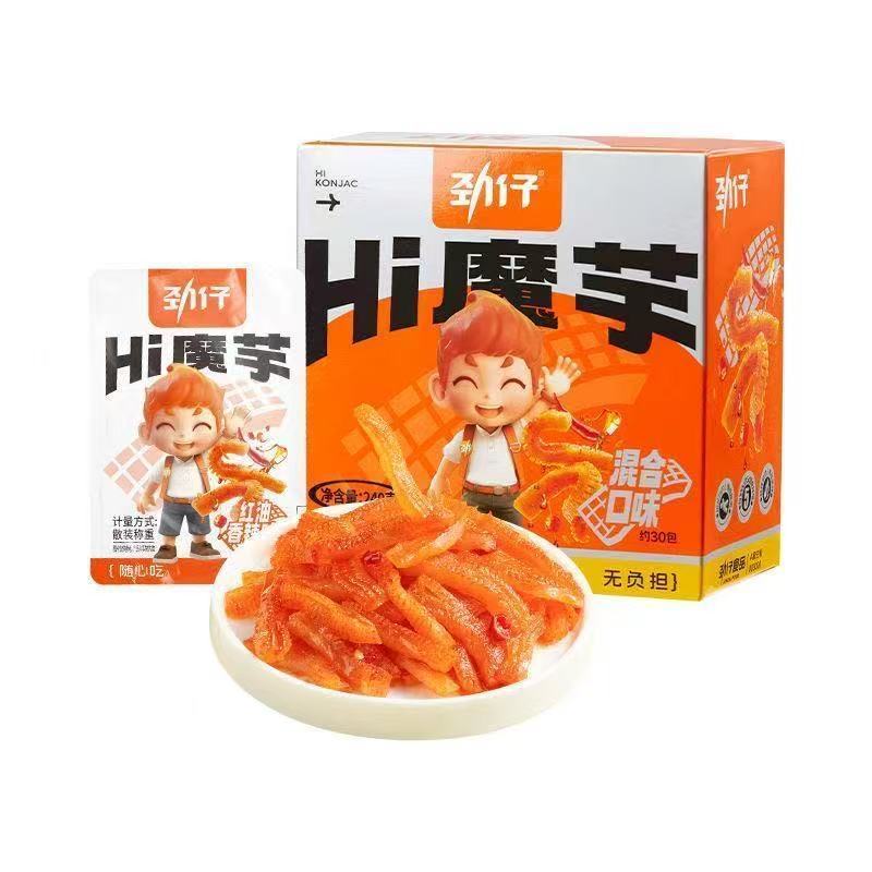 [新货亏本冲销量] 劲仔 深海小鱼 江鱼仔 小鱼仔 麻辣小鱼干 湖南特产零食 下酒菜小吃 随机口味独立小包装 Hi魔芋 JingZai Ikan Bilis Snacks (1s)
