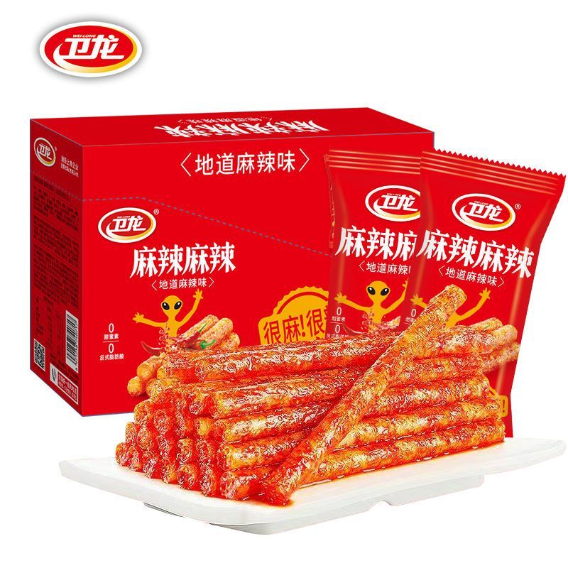 [新货亏本冲销量] 卫龙魔芋爽 网红素毛肚 香辣素毛肚 香辣味 麻辣味 酸辣味 爆辣味 麻酱味 亲嘴烧 盐津铺子大魔王 风吃海带 WeiLong Konjac Shuang MoYuShuang Spicy Snacks (20s)