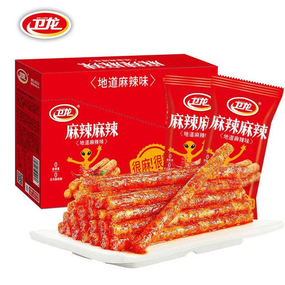[新货亏本冲销量] 卫龙魔芋爽 网红素毛肚 香辣素毛肚 香辣味 麻辣味 酸辣味 爆辣味 麻酱味 亲嘴烧 盐津铺子大魔王 风吃海带 WeiLong Konjac Shuang MoYuShuang Spicy Snacks (20s)