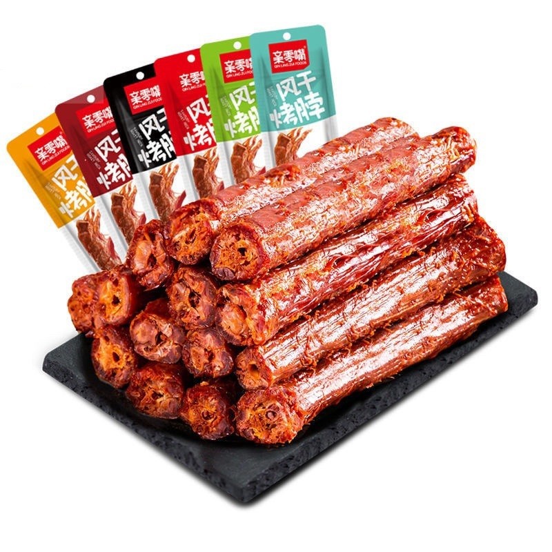 [新货亏本冲销量] 亲零嘴 风干烤脖 手撕鸡脖 卤味小吃 盐津铺子手撕烤脖 Dried Roasted Chicken Neck (42g)
