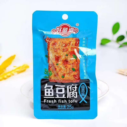 [新货亏本冲销量] 好鱼道 鱼豆腐 香辣即食小吃 零食豆干 金磨坊鱼豆腐 HaoYuDao Yohosiyo Fish Tofu Snacks (25g)