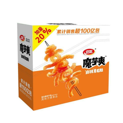 [新货亏本冲销量] 卫龙魔芋爽 网红素毛肚 香辣素毛肚 香辣味 麻辣味 酸辣味 爆辣味 麻酱味 亲嘴烧 盐津铺子大魔王 风吃海带 WeiLong Konjac Shuang MoYuShuang Spicy Snacks (20s)