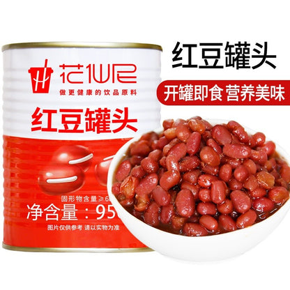 [新货亏本冲销量] 花仙尼 冰糖燕麦罐头 红豆罐头 血糯米罐头 三色水晶果 马蹄爆爆珠 芦荟果肉 广禧 开罐即食 糖水奶茶店甜品专用 HuaXianNi Rock Sugar Oatmeal (900g)