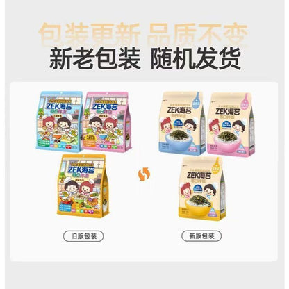 [新货亏本冲销量] ZEK每日拌饭海苔 芝麻多多 肉松多多 蔬菜多多 添加DHA藻油 益生元海苔 高蛋白营养 让孩子爱上吃饭的秘密 ZEK Seaweed with Prebiotics (70g)