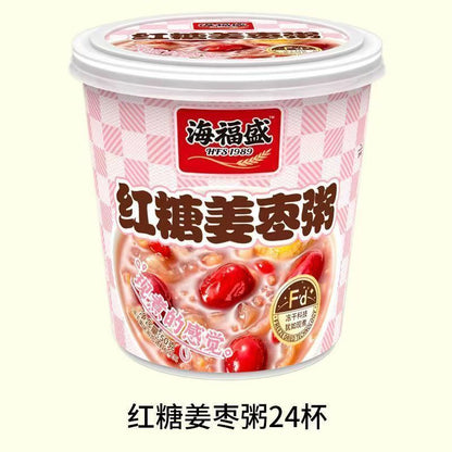 [新货亏本冲销量] 海福盛 燕麦粥 速食冻干粥 冲泡即食速食粥 排骨菌菇粥 精炖牛肉粥 家常海鲜粥 麦芯鸡粥 皮蛋瘦肉粥 香芋蔬菜粥 HaiFuSheng Instant Porridge Cup (40g)