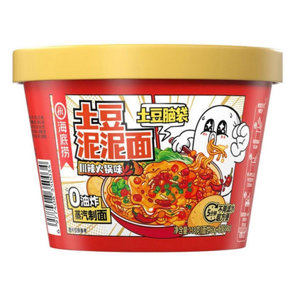 [新货亏本冲销量] 海底捞 土豆泥泥面 土豆泥拌面 土豆泥火鸡面 非油炸速食桶装面 冲泡即食 HaiDiLao Mash Potato Instant Noodles (118g)