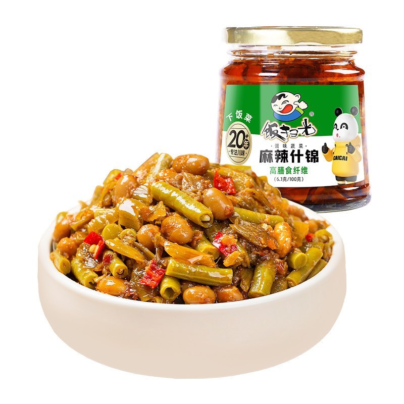 [新货亏本冲销量] 饭扫光 下饭酱 剁椒酱 香辣牛肉酱 竹笋牛肉酱 爆炒金针菇 辣卤杏鲍菇 下饭神器 FanSaoGuang Chopped Chili Sauce Mushroom Beef Bamboo Shoots Paste