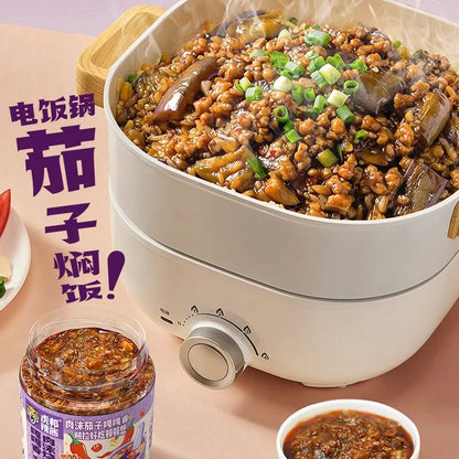 [新货亏本冲销量] 虎邦 鬼特辣酱 青椒贡菜辣酱 泰式猪肉打抛饭酱 0脂鲜椒酱 嘎嘎香肉沫烧茄子 下饭酱 拌饭拌面即食调味 Hu Bang Spicy Sambal Paste Viral Rice Condiments (200g)