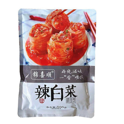 [新货亏卖冲销量] 锦喜顺 韩式辣白菜 正宗腌制泡菜 免切即食 小包装 下饭菜 Korean Kimchi (500g)