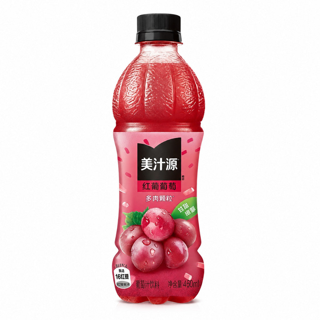 [新货亏卖冲销量]  美汁源 红缇葡萄 青缇葡萄 葡萄风味饮料 冰镇解渴 果味饮品 Grape Flavor Drink (450ml)