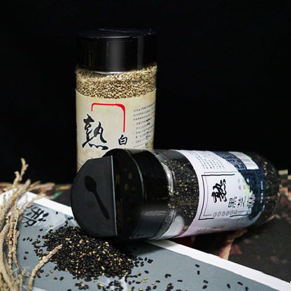 [新货亏本冲销量] 拾众优品 熟黑芝麻 熟白芝麻 熟黑白芝麻 无干燥剂 熟芝麻 Ready Eat Black White Sesame (230g)