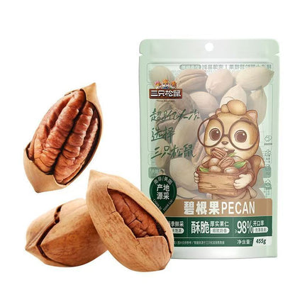 [新货亏本冲销量] 三只松鼠 夏威夷果 奶油味健康零食 每日坚果 憨豆熊 老街口夏威夷果 碧根果 琥珀核桃仁 紫皮腰果 开心果 巴旦木 Three Squirrels Macadamia Pecan Cashew Nuts (500g)