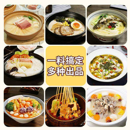 [新货亏本冲销量] 仟味 猪骨白汤 大骨汤 火锅汤底 粉面米线麻辣烫关东煮调味料汤底 Kingwell Tonkotsu Pork Bone Broth Soup Base (2kg)