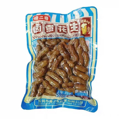 [新货亏本冲销量] 傻二哥 卤煮花生 五香味 卤汁 香辣味 水煮花生下酒菜休闲零食小吃 Braised Peanuts Five Spice / Spicy Peanuts Ready To Eat Snack (258g)
