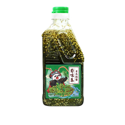 [新货亏本冲销量] 蜀味集 青花椒酱 四川正宗 青花椒油 麻椒调料 火锅必备Shuweiji Green Sichuan Peppercorn Paste Fresh Numbing Sauce for Fish Hotpot (400g)