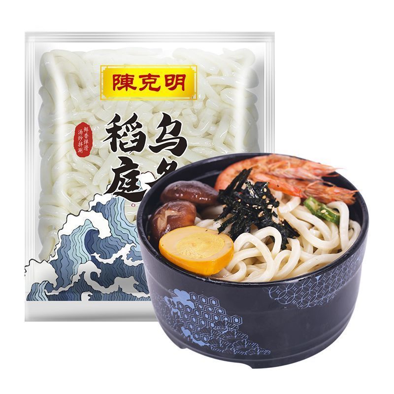 [新货亏卖冲销量] 陈克明 稻庭乌冬面 日式非油炸鲜面 火锅关东煮拉面 乌冬面 Inaniwa Udon Noodles (200g)