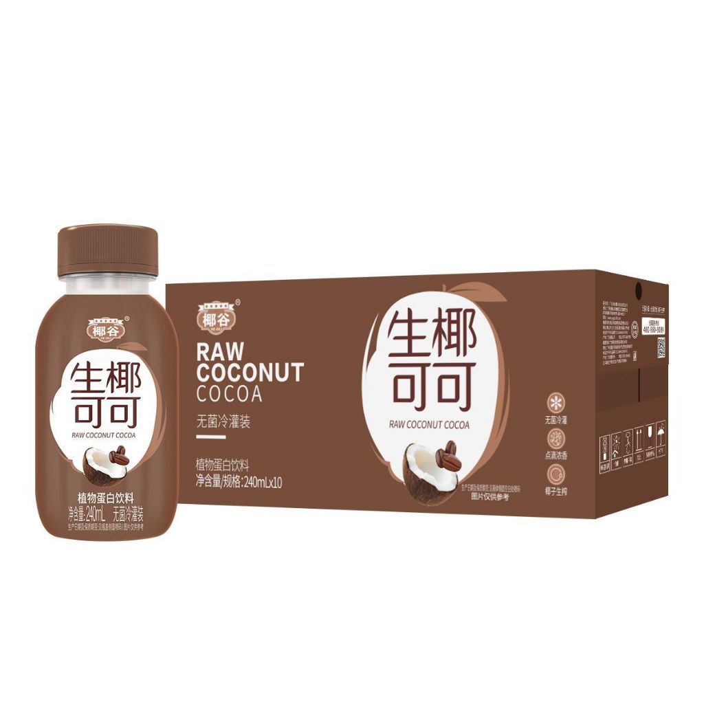[新货亏卖冲销量] 椰谷 生椰饮料 生椰抹茶 芒芒 可可 低糖椰奶 植物蛋白饮品 Coconut Milk Drink (240ml)