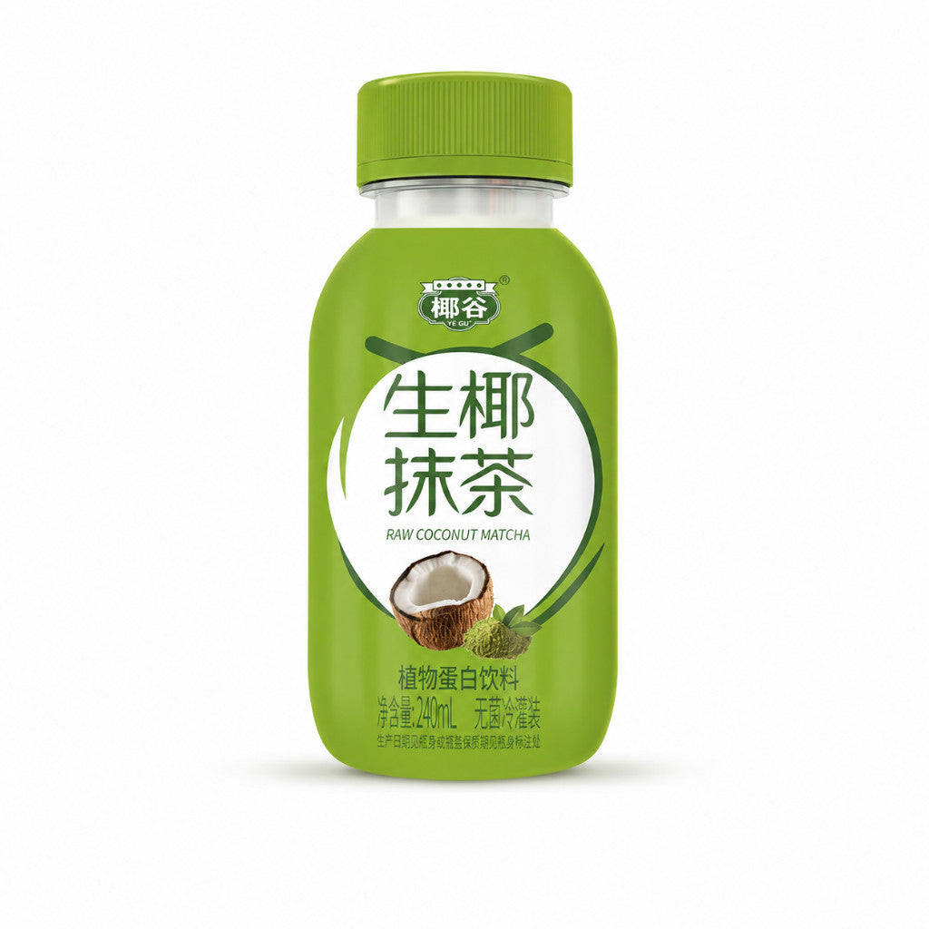[新货亏卖冲销量] 椰谷 生椰饮料 生椰抹茶 芒芒 可可 低糖椰奶 植物蛋白饮品 Coconut Milk Drink (240ml)
