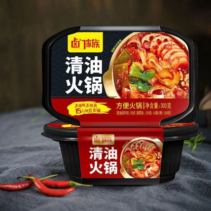 [新货亏本冲销量]  卤门家族 自热火锅 自热米饭 自嗨自助锅 方便即食麻辣小火锅 牛油火锅 麻辣火锅 番茄火锅 酸辣金汤火锅 清油火锅 Lu Men Jia Zu Instant Spicy Mala Hotpot (300g)