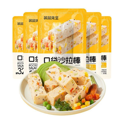 [新货亏本冲销量] 袋鼠先生 低脂鸡胸肉 即食鸡胸肉 玉米味鸡胸肉饼 口袋沙拉棒 Mr. Kangaroo Ready To Eat Low Carb Low Calories Instant Chicken Breast  (100g)