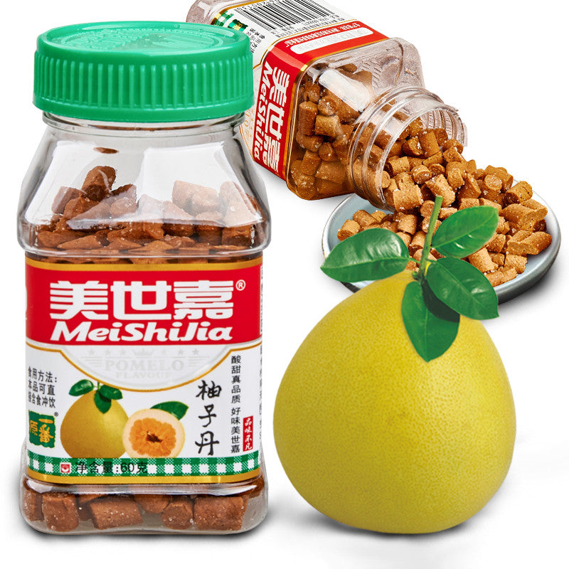 [新货亏本冲销量] 美世嘉 佛手果 金枣 柚子丹 怀旧潮汕特产零食 MeiShiJia Buddha Hand Citron Kumquat Pomelo Preserved Plum Pills Snack (60g)
