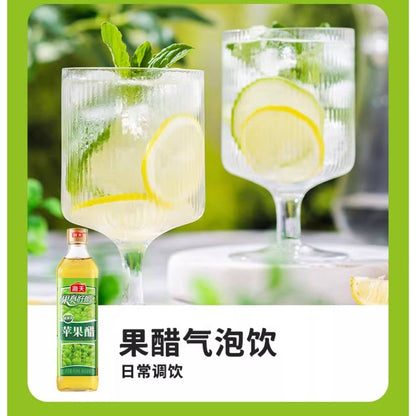 [新货亏本冲销量] 海天 苹果醋 清爽型 拌炒炸煮 多样烹饪 0脂肪苹果醋 不建议直接饮用 沙拉苹果醋 韩式炸鸡调料 Haday Apple Cider Vinegar (450ml)