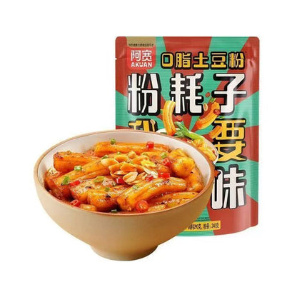 [新货亏本冲销量] 阿宽一根粉耗子 一口粉耗子 正宗东北粉耗子 土豆粉方便零食酸辣粉早餐小吃Ah Kuan Fen Hao Zi Spicy & Sour Potato Instant Noodles