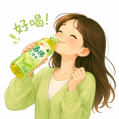 [新货亏本冲销量] 统一 春拂绿茶 春拂焙茶 无糖饮料 0脂 茶饮料 夏季饮品 Uni-President Spring Breeze Unsweetened 0 Fat Roasted Green Tea Hojicha (500ml)