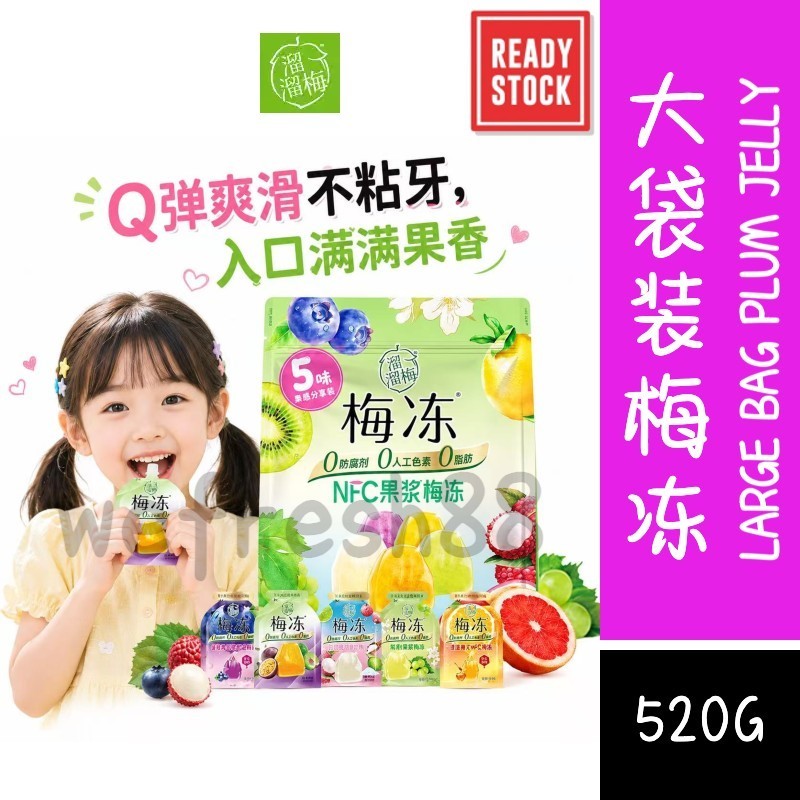[新货亏卖冲销量] 溜溜梅 梅冻大礼包 水果果冻 0脂肪 0色素 办公室 休闲零食 年货礼包 Plum Jelly Snack Gift Pack (520g)