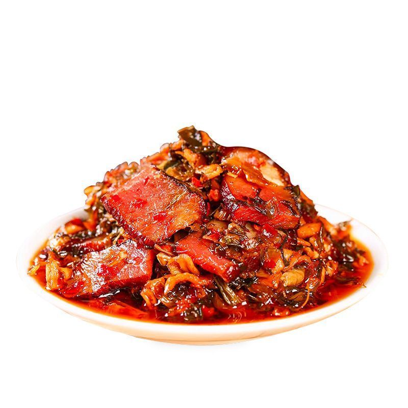 [新货亏卖冲销量] 星仔岛 腊肉外婆菜 湖南下饭菜罐装 即食拌饭 拌面腊味咸肉 Hunan Preserved Pork Pickles (250g)