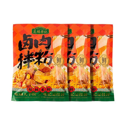 [新货亏卖冲销量] 花桥荣记 卤肉拌粉 湖南米粉 速食拌粉 香辣卤肉 方便夜宵 Rice Noodles with Braised Pork (280g)