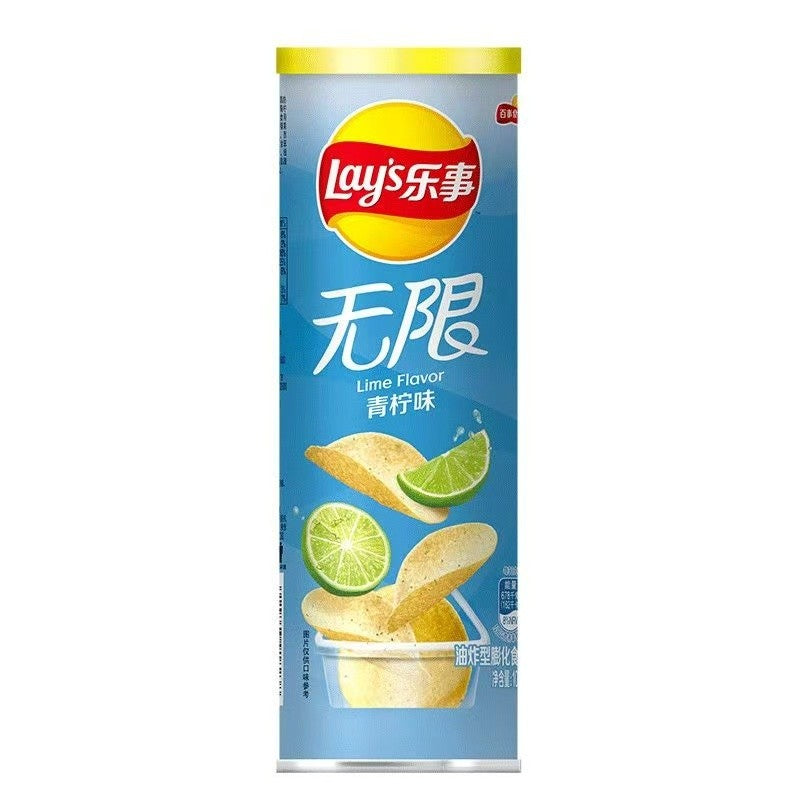 [新货亏本冲销量] 乐事 无限罐装薯片 办公室小吃零食休闲解馋 Lay's Stax Potato Chips Office Snacks Assorted Flavors Keropok Kentang (104g)