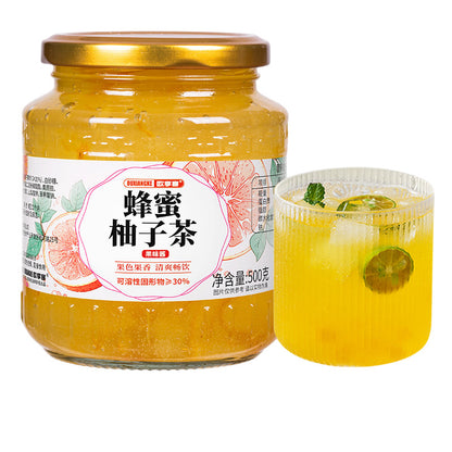 [新货亏本冲销量] 欧享客 夏日清凉 多口味果酱茶 荔枝青提 柚子 百香果 蜜桃乌龙 金桔柠檬 100% Refreshing Fruit Tea Jam Mix Lychee Peach Passion Fruit Tea (500g)
