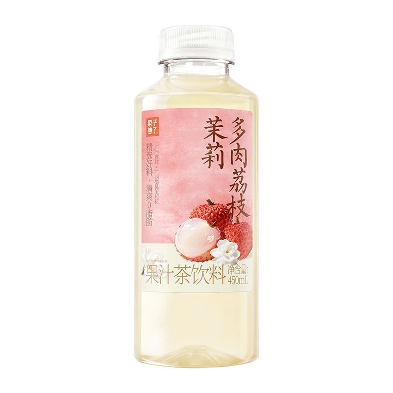 [新货亏卖冲销量] 果子熟了 果汁茶饮料 多肉荔枝茉莉 凤梨柳橙 红心苹果 多口味混合 清爽0脂肪 果茶饮品 Mixed Fruit Tea Drink 0 Fat (450ml)