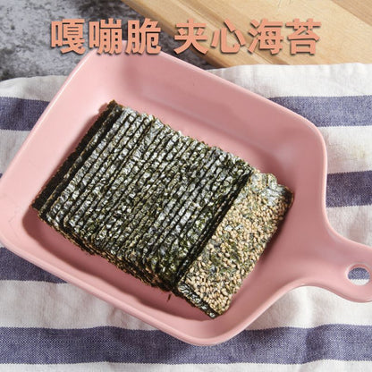 [新货亏卖冲销量] 喜福小苔 芝麻夹心海苔 酥脆营养 即食海苔 孕妇儿童 休闲零食罐装 Sesame Seaweed Crispy Snack (40g)