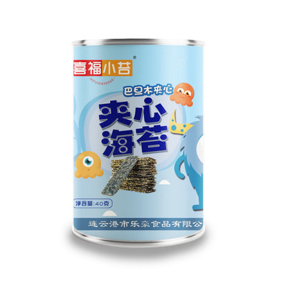 [新货亏卖冲销量] 喜福小苔 芝麻夹心海苔 酥脆营养 即食海苔 孕妇儿童 休闲零食罐装 Sesame Seaweed Crispy Snack (40g)