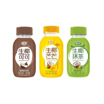 [新货亏卖冲销量] 椰谷 生椰饮料 生椰抹茶 芒芒 可可 低糖椰奶 植物蛋白饮品 Coconut Milk Drink (240ml)