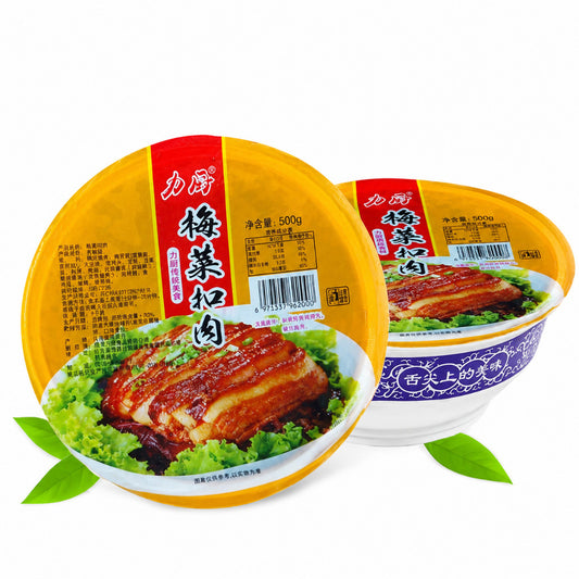 [新货亏卖冲销量] 力厨 出口特A级 梅菜扣肉 加热即食 梅干菜五花肉 家常宴席预制菜 Braised Pork (500g)