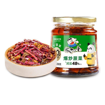 [新货亏本冲销量] 饭扫光 下饭酱 剁椒酱 香辣牛肉酱 竹笋牛肉酱 爆炒金针菇 辣卤杏鲍菇 下饭神器 FanSaoGuang Chopped Chili Sauce Mushroom Beef Bamboo Shoots Paste