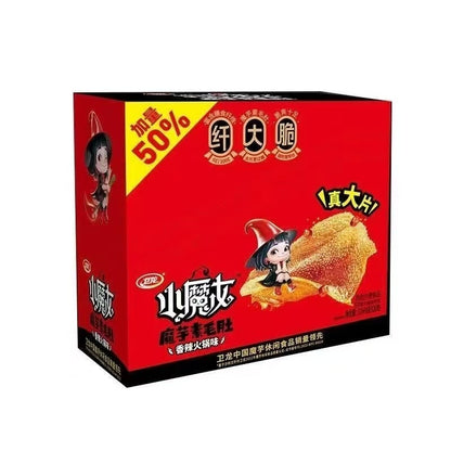 [新货亏本冲销量] 卫龙魔芋爽 网红素毛肚 香辣素毛肚 香辣味 麻辣味 酸辣味 爆辣味 麻酱味 亲嘴烧 盐津铺子大魔王 风吃海带 WeiLong Konjac Shuang MoYuShuang Spicy Snacks (20s)