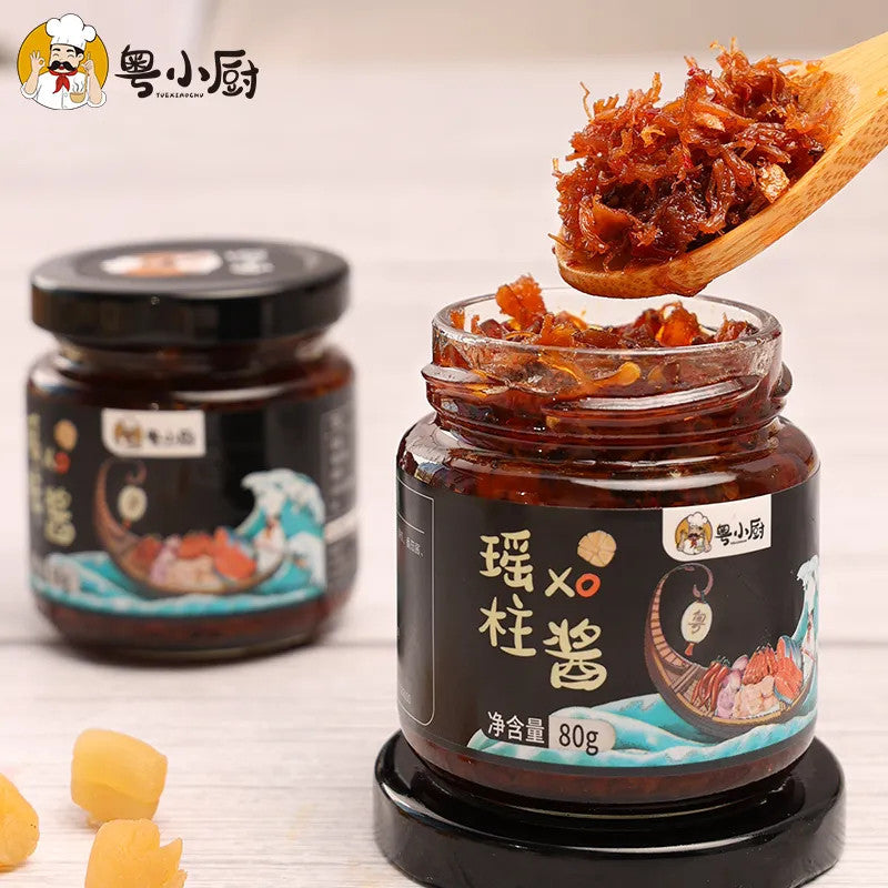 [新货亏本冲销量] 粤小厨 瑶柱xo酱 家用海鲜瑶柱酱 即食干贝拌饭酱 拌面酱 YueXiaoChu Scallop XO Sauce Seafood Sauce for Rice & Noodles (80g）