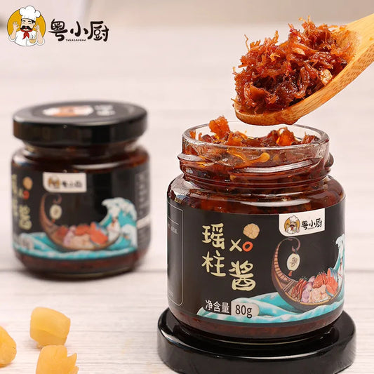 [新货亏本冲销量] 粤小厨 瑶柱xo酱 家用海鲜瑶柱酱 即食干贝拌饭酱 拌面酱 YueXiaoChu Scallop XO Sauce Seafood Sauce for Rice & Noodles (80g）