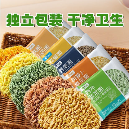 [新货亏本冲销量] 农夫慢 儿童果蔬荞麦面 非油炸菠菜鸡蛋胡萝卜蔬菜面 健康方便面 Kids Vegetable Buckwheat Noodles (40g)
